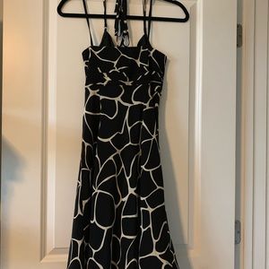 Black and cream dress